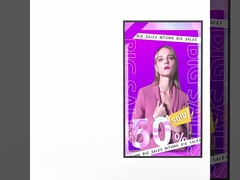 หน้าต่างร้านขายของที่แขวนกระจกความสว่างสูง